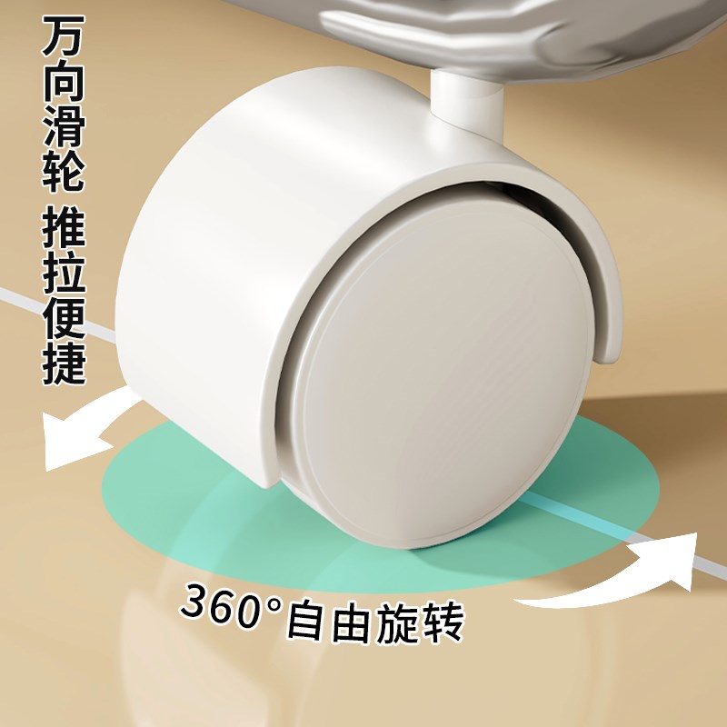 厨房夹缝置物架窄缝抽拉收纳架多功能可移动小推车双层蔬菜置物架