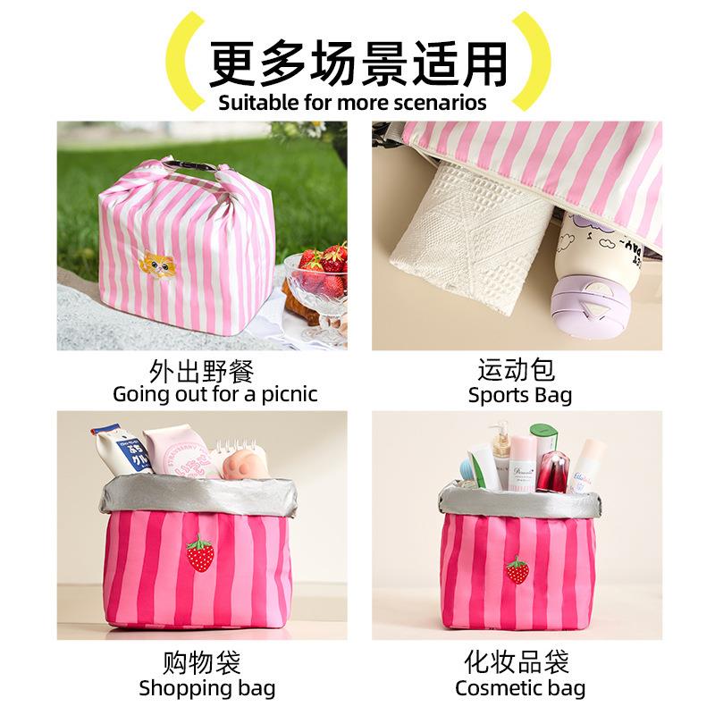 饭盒包保温袋手提袋便当包通勤上学上班族便携大号早餐午餐袋饭包