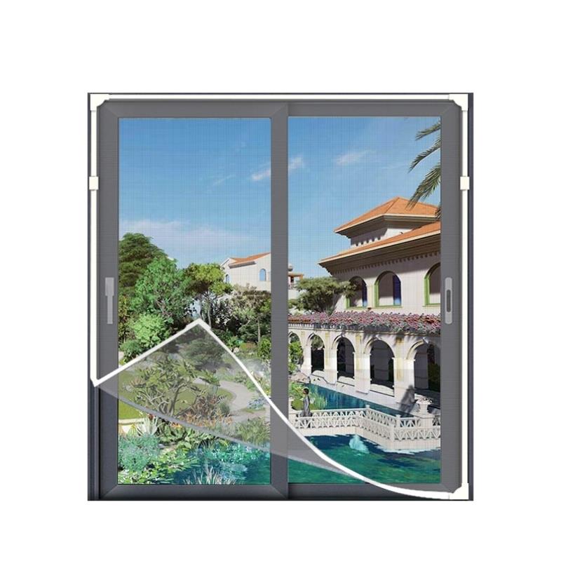 磁吸金刚网防蚊自装型隐形纱窗魔术贴简易家用磁铁自粘式窗户沙帘