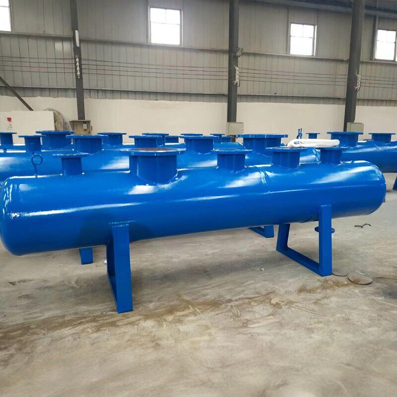 分集水器中央空调地暖管道水循环分流器集分水器碳钢不锈钢分汽缸