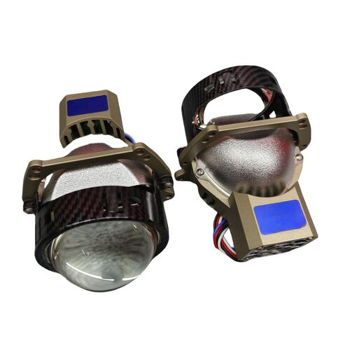 汽车LED双光透镜亮聚光远近光一体大灯双灯杯LED透镜65W