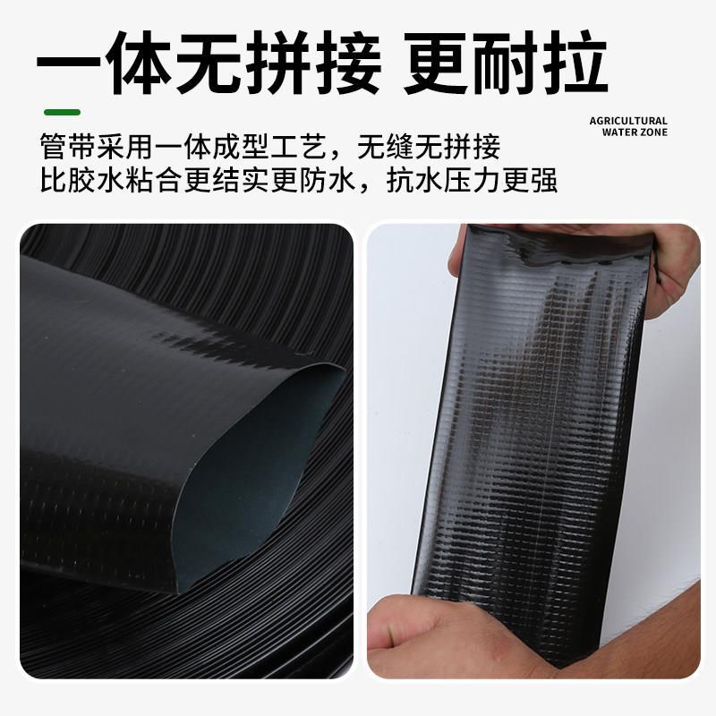 1-4寸PE农用灌溉塑料水管微喷带滴灌带黑主管喷灌软管防爆节水带