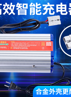电动堆高机充电器12V10A24v12a18a60v15a堆高车升降机24V30A充电