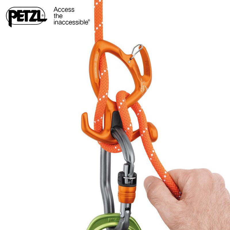 PETZL攀索PIRANA八字环D005BA00团队溪降下降器攀岩速降8字环现货
