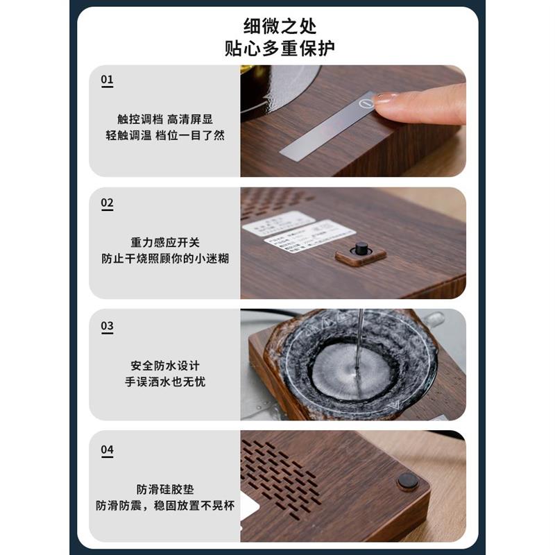 加热杯垫可加热100办公室暖杯垫可烧水加热底座智能调温恒温宝