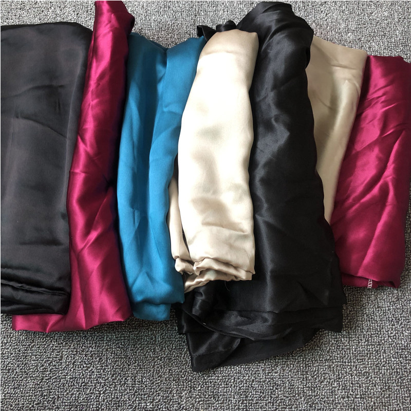 100%重磅真丝布料做裙子素绉缎桑蚕丝服装面料高档清仓处理零布头