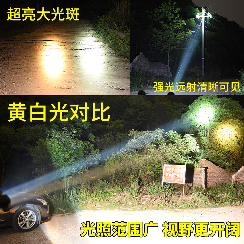 头灯led锂电强光充电超亮头戴式黄光夜钓户照明矿灯超疝气探照灯