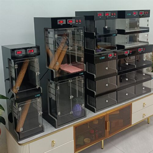 智能温控爬虫饲养箱 豹纹守宫爬箱 防逃逸磁吸盖爬宠恒温箱