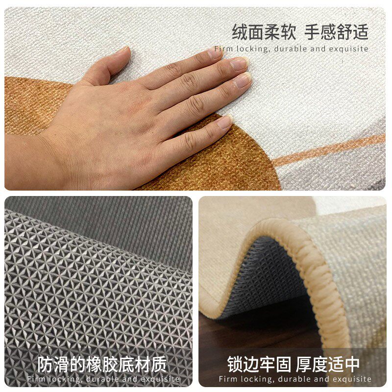 新中式阳台专用门口地垫客厅长条吸水地毯进门脚垫门垫室外厚垫子