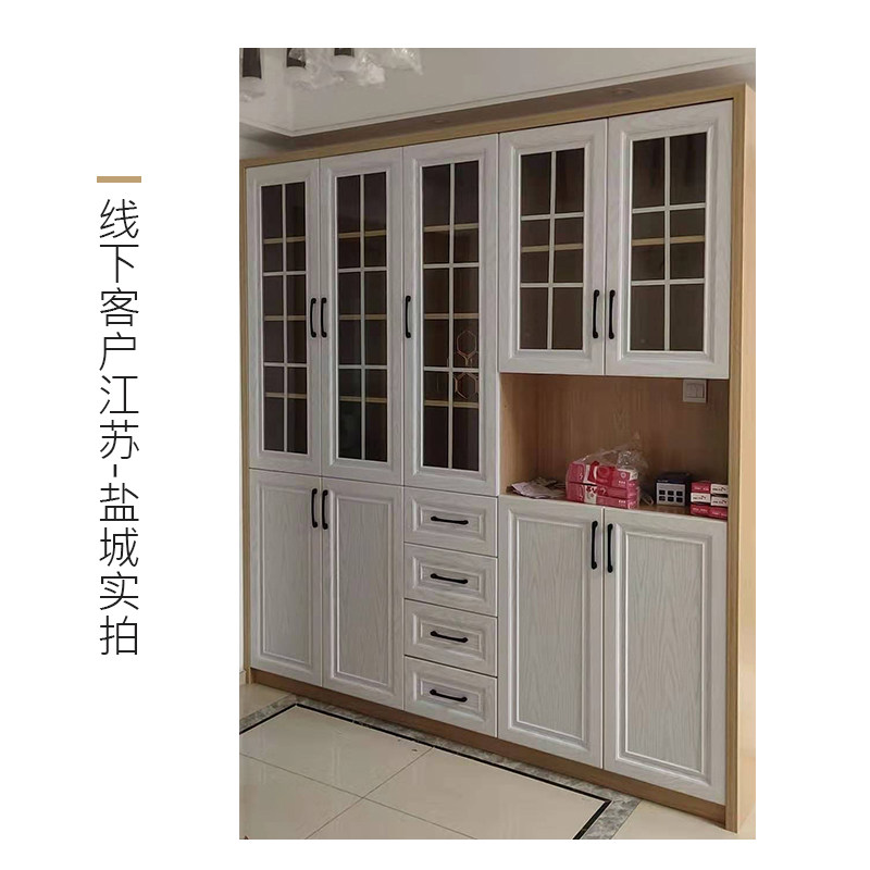 铝合金橱柜门板定制欧式厨房灶台门定做简约鞋柜衣柜全铝柜门订做