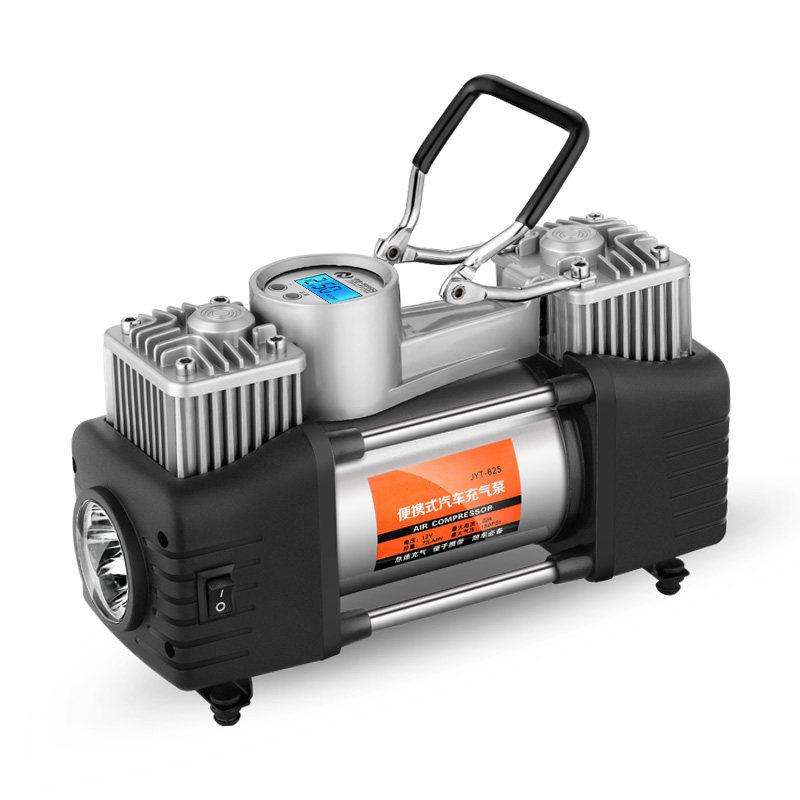 家车两用打气机汽车载自行车泳圈12v220v轮胎打气筒小轿车打气泵
