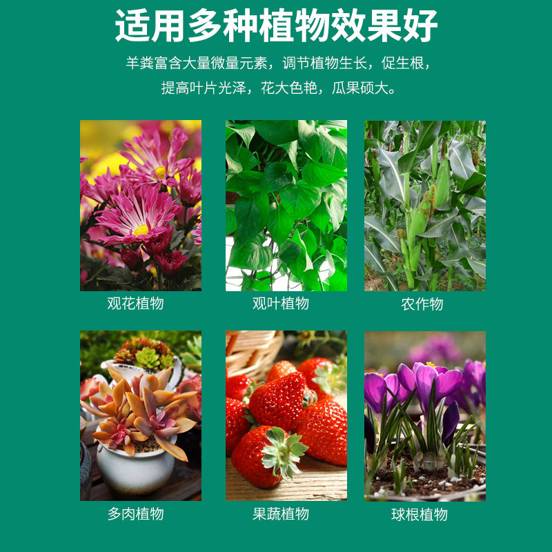 纯羊粪发酵有机肥料颗粒蛋子缓释肥石斛月季花卉蔬菜专用肥100升