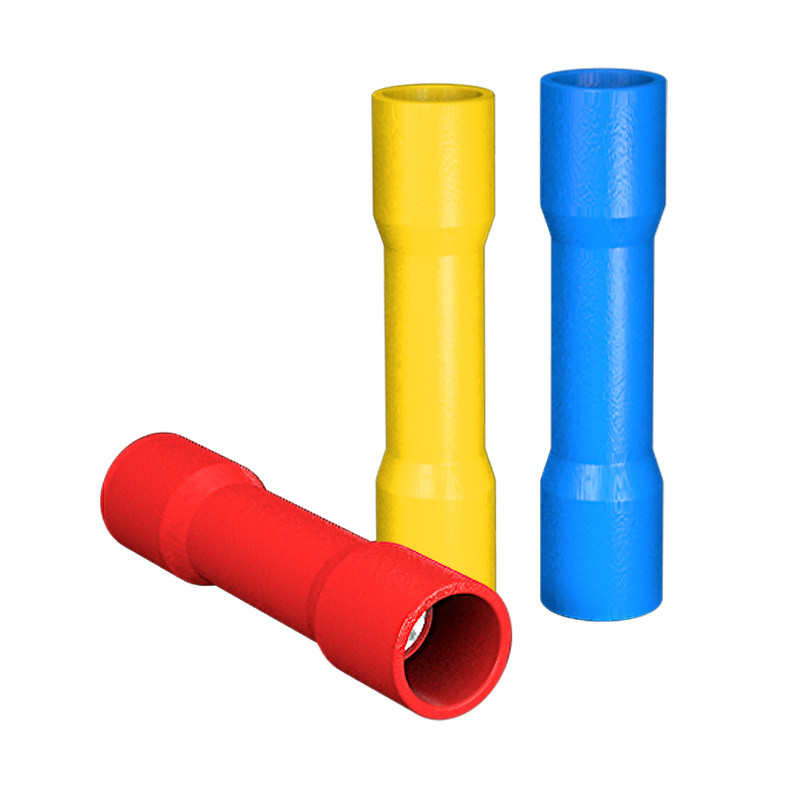 管型全绝缘中间接线端子BV1.25/2/5.5导线连接器冷压铜管长形接头