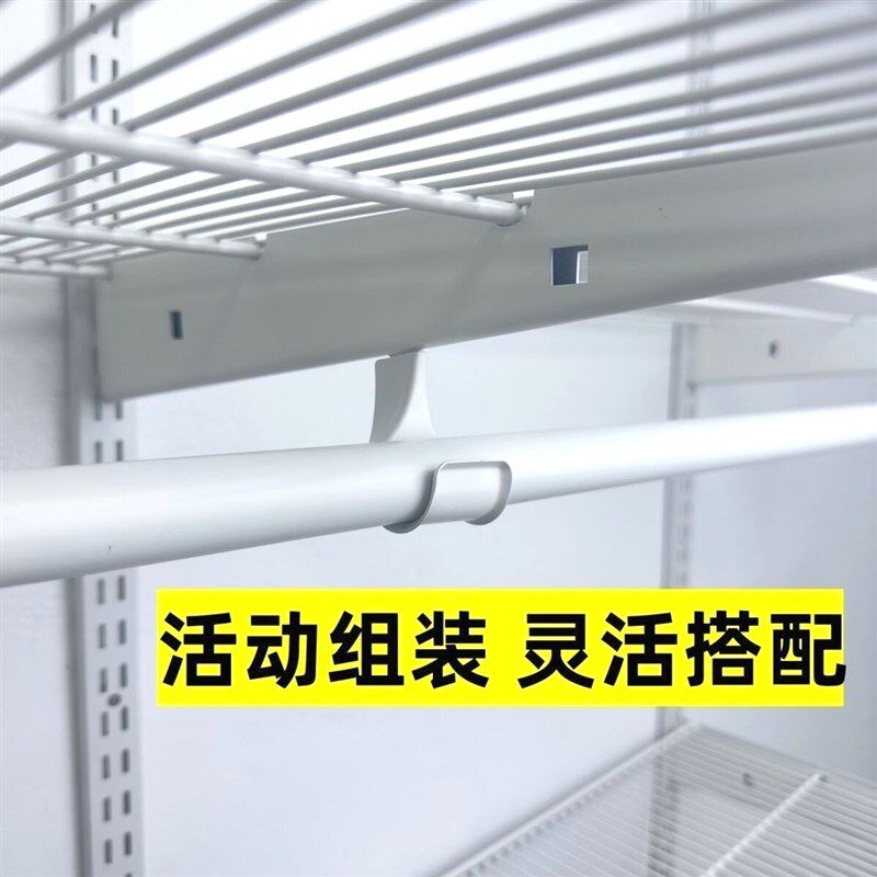 开放式金属衣帽间家用步入式衣柜网格a柱挂墙简易组装挂衣架