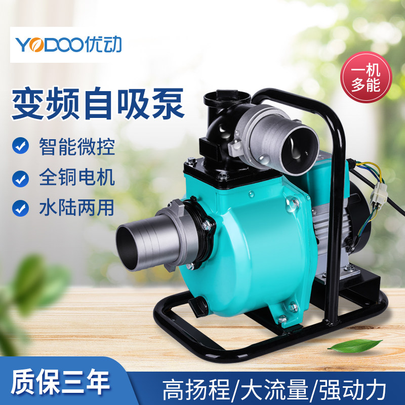 直流无刷抽水泵农用灌溉智能增压泵48V60V72电动车变频自吸潜水泵