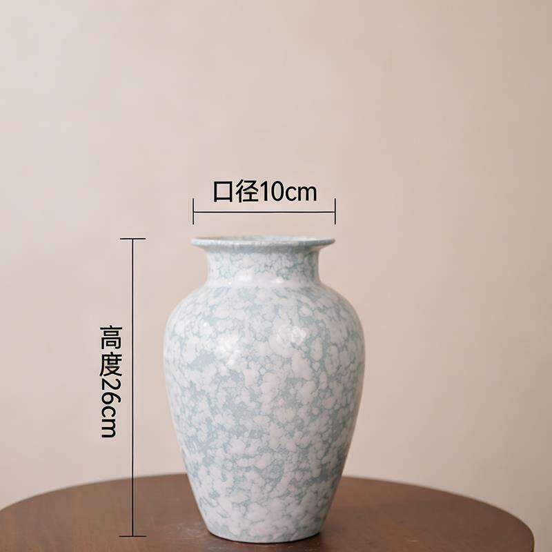 景德镇中式玄关陶瓷餐桌水培花瓶摆件客厅插花轻奢高级感网红爆款