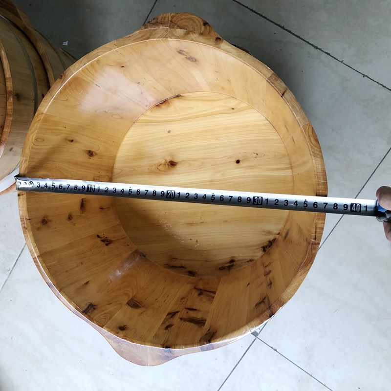 足浴桶泡脚桶木桶洗脚桑拿房浴足SPA足浴木盆美容院家用花瓣木桶