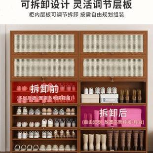 架子家用门口室内玄关卧室收纳储物柜简约现代防尘鞋 鞋 柜收纳柜子