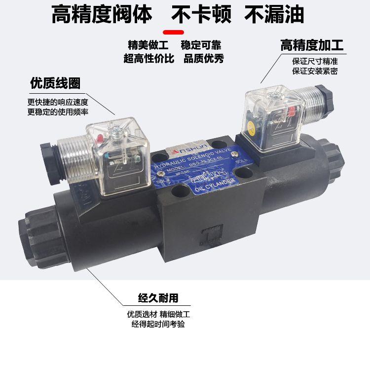 双向液压动力单元电动液压泵电机电磁换向阀线圈DC12V24V60VA220V