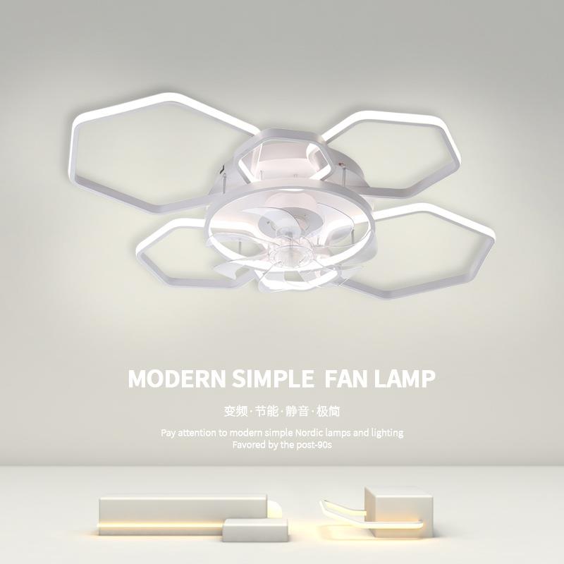 客厅风扇灯2025新款时尚现代简约家用一体吸顶吊扇灯餐厅跨境灯具