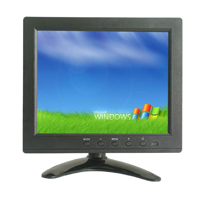 MKU供应8寸电阻电容触摸显示器VGAHDMI高清液晶显示器4：3正屏