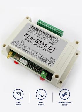 KL4-GSM 4路 外贸手机远程开关 电话短信 双温度APP控制 停电报警