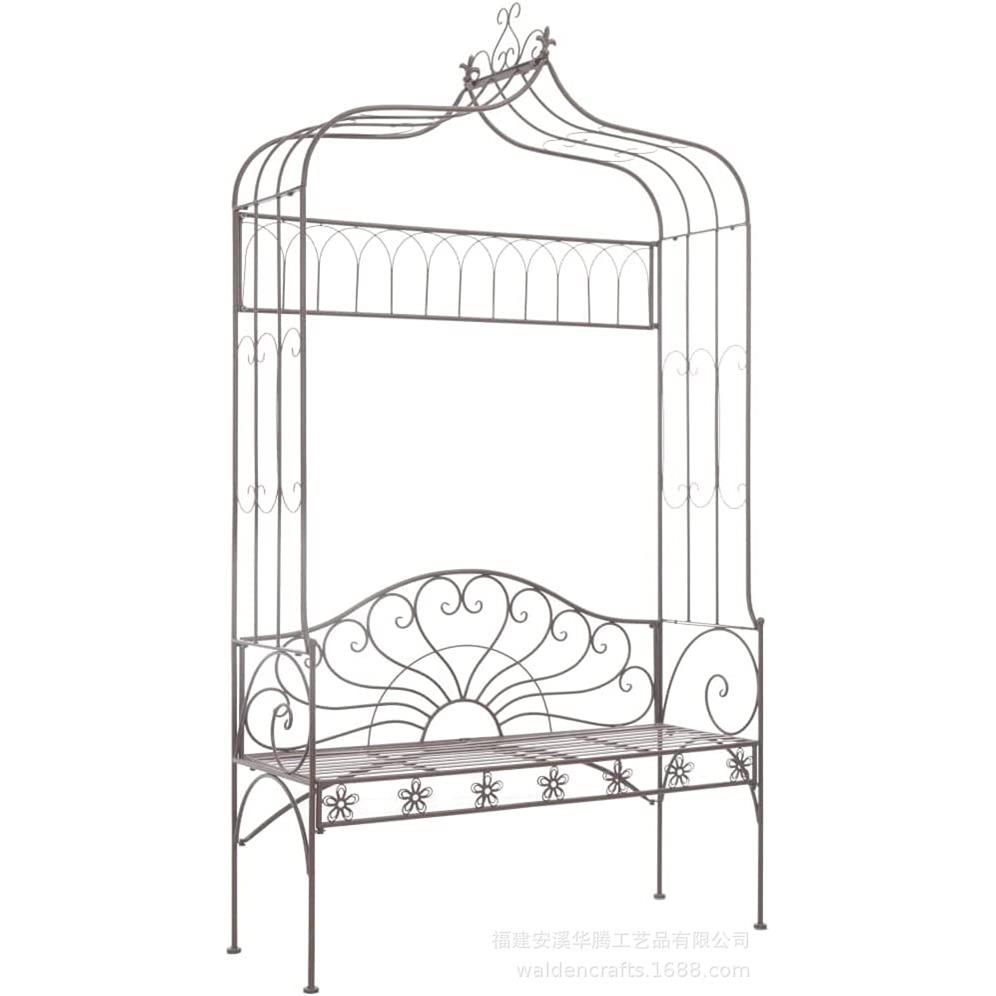 铁艺爬藤拱门花架别墅花园庭院户外月季风车茉莉攀爬拱门花架