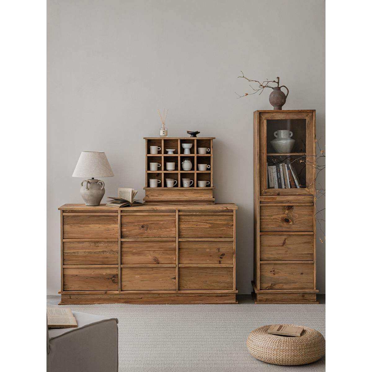 A9L润家家居复古实木斗柜边柜简约老松木柜子储物柜抽屉收纳柜餐,鲜花速递/花卉仿真/绿植园艺,割草机/草坪机,淘宝优惠券,粉丝福利购,淘宝优惠卷