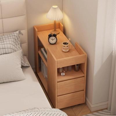床头柜置物架家用卧室小型可移动收纳储物柜替代品超窄床头小边几