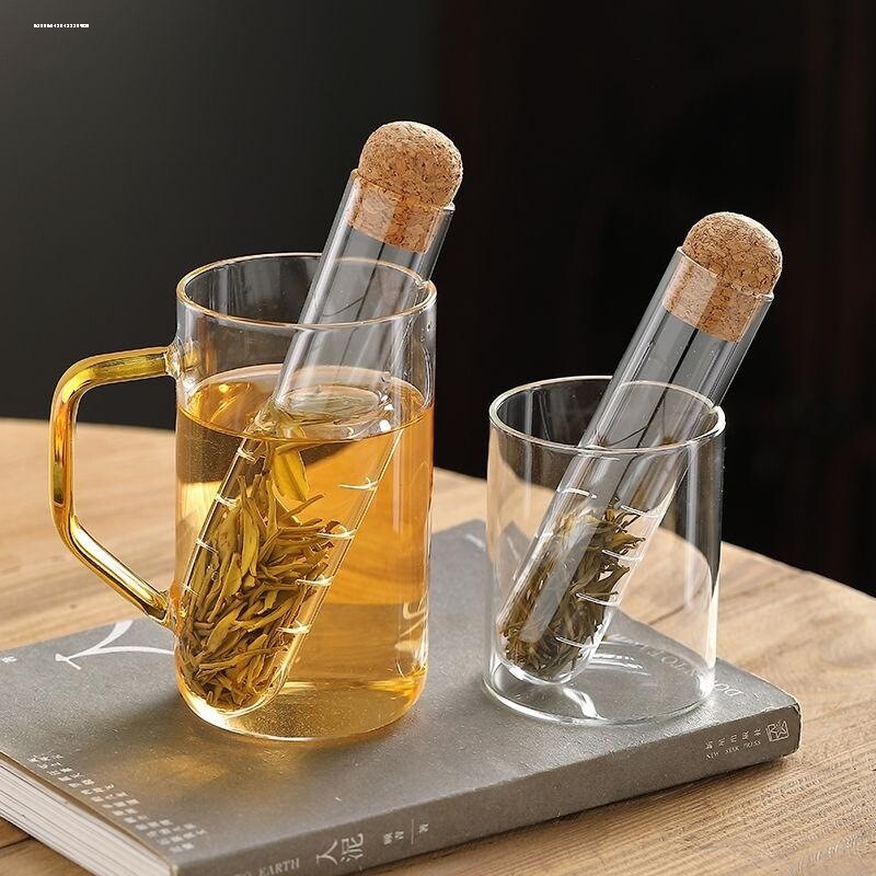 试管茶滤器玻璃茶漏水杯泡茶神器茶叶滤网过滤器茶杯茶隔滤茶杯子图片