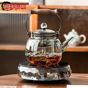 水晶玻璃煮茶器煮茶炉家用简约蒸煮电陶炉煮茶壶高颜值高档养生壶