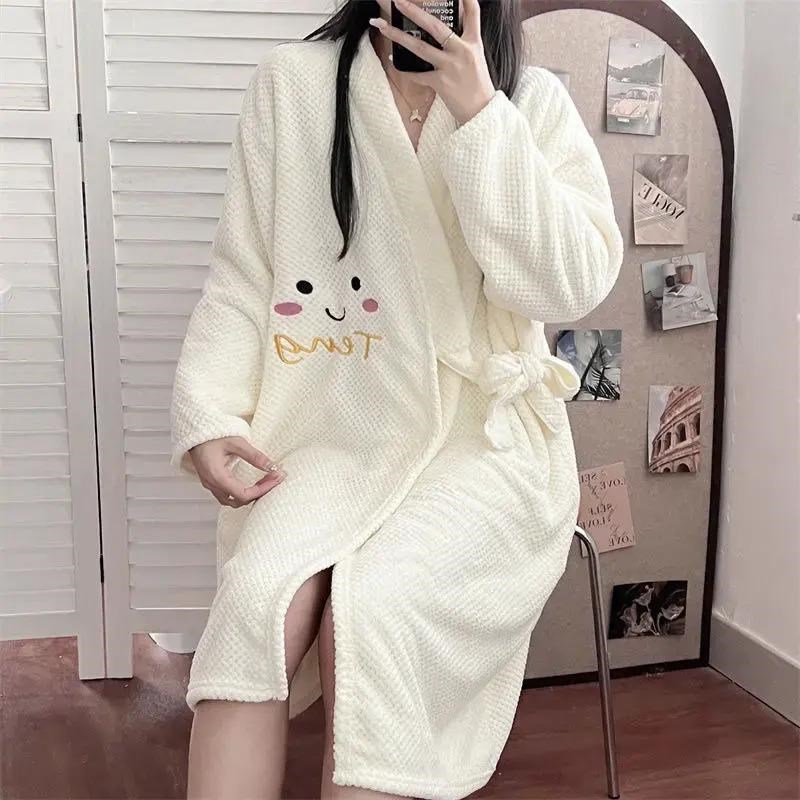 浴巾202e5新款家用浴袍女大人可穿可裹戴式浴裙可穿睡衣YMM