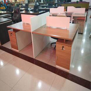 办公桌办公家具4人位6人位办公桌组合简约屏风桌职员卡座隔断