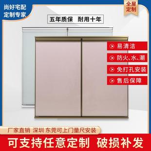 櫥柜門定制鋁合金帶框晶鋼門板鋼化玻璃廚柜門定做廚房門板灶臺門