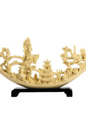 新中式摆件轻奢高端家居客厅玄关博古架酒柜办公室乔迁送礼装饰品