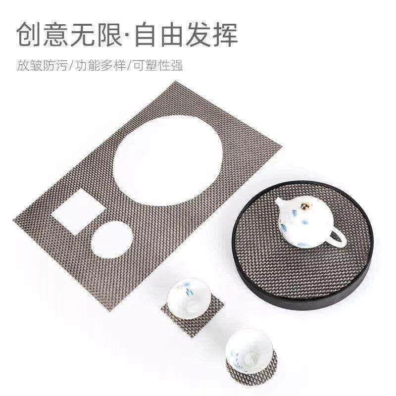茶席垫子茶盘专用隔叶渣垫防水竹茶桌茶席台功夫茶具配件大全茶垫