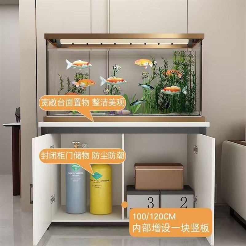 鱼缸底柜鱼缸架金属底架底座草缸鱼缸架子铁艺鱼缸底架水族箱定做