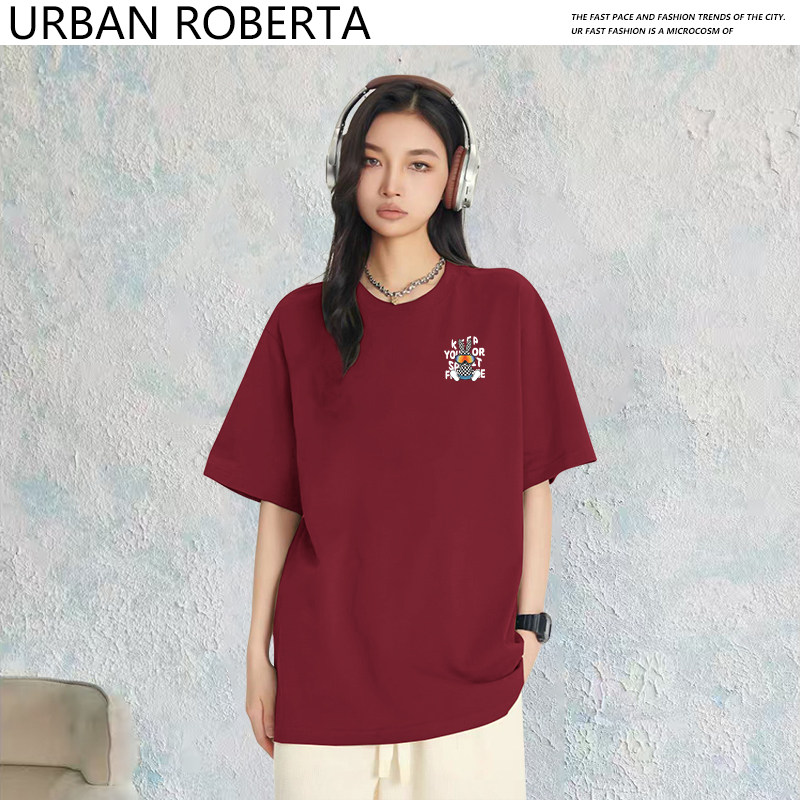 100棉！UR情侣印花短袖3件