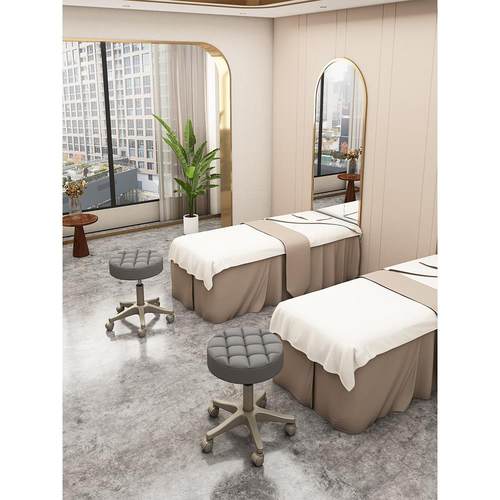 发美院凳子容滑旋转升降圆凳SEZ化妆梳妆凳美轮美甲理发椅吧凳大