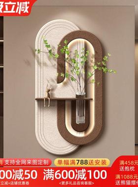 水培挂绿植玄关装户饰YS52231-画体 画砂岩立奶油风画 画入门走廊