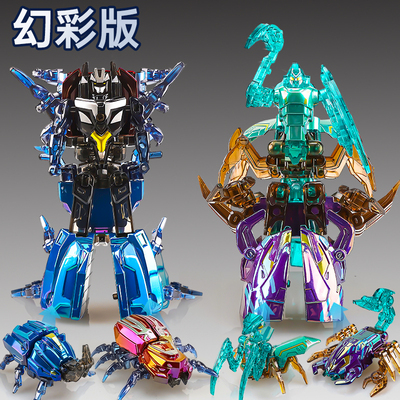 BKK合金兽昆虫玩具甲虫机甲机器人变形玩具合体益智玩具儿童男孩