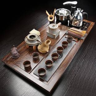 全套茶盘电茶炉自动上水一体办公家用大茶台会客轻奢 茶具套装