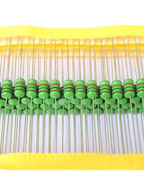 环保编带插件色环电感EC46(1W)AL0510-2R2K 2.2UH色码直插DIP5*10