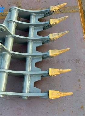 Excavator accessories rake加强多齿耙翻地松土搂草用耙子