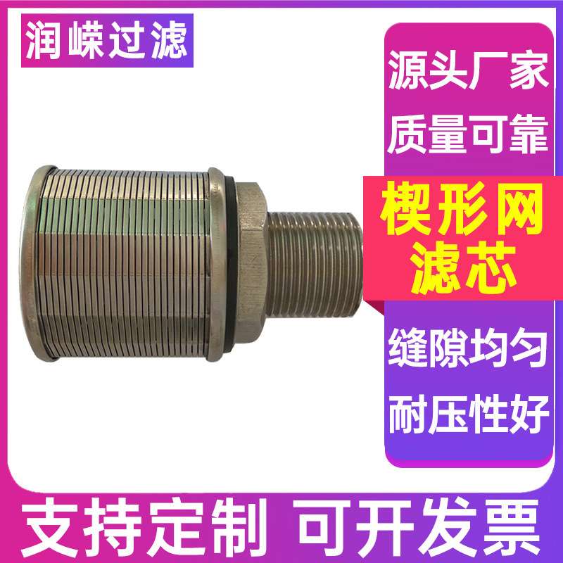 树脂捕捉器滤芯约翰逊过滤芯楔形网锥形筛篮矿筛网过滤芯