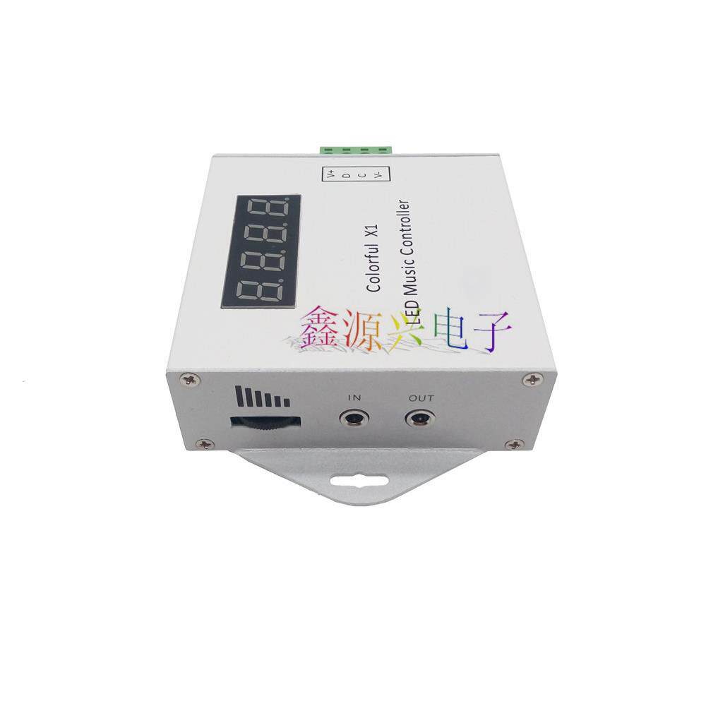 1903/6803/2811/2812IC幻彩全彩跑马LED灯条X1音乐控制器触摸声控