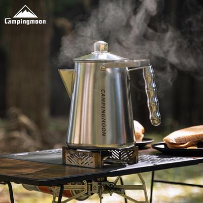 柯曼SW-7渗滤式咖啡壶便捷美式滤压咖啡壶免滤纸不锈钢煮茶壶