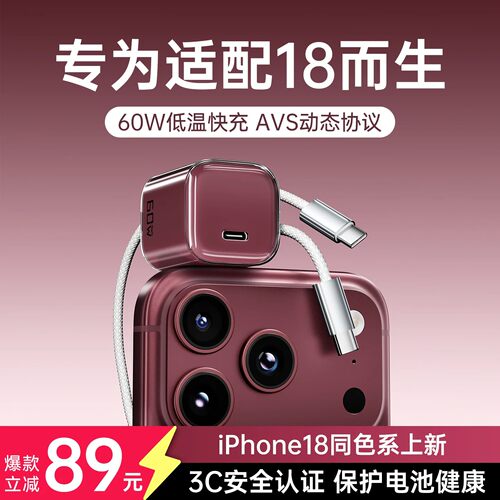 BS60W氮化镓苹果充电器