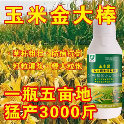 玉米叶面肥金大棒膨大素壮根壮苗抗倒伏拉长籽粒饱满增产增收
