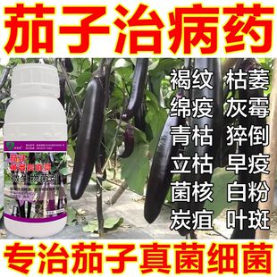 茄子病全治杀菌剂白粉病早疫叶斑灰霉病黄萎病炭疽病菌核病专用药